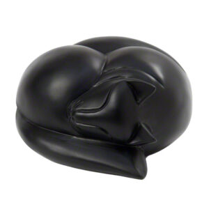 Chat endormi résine